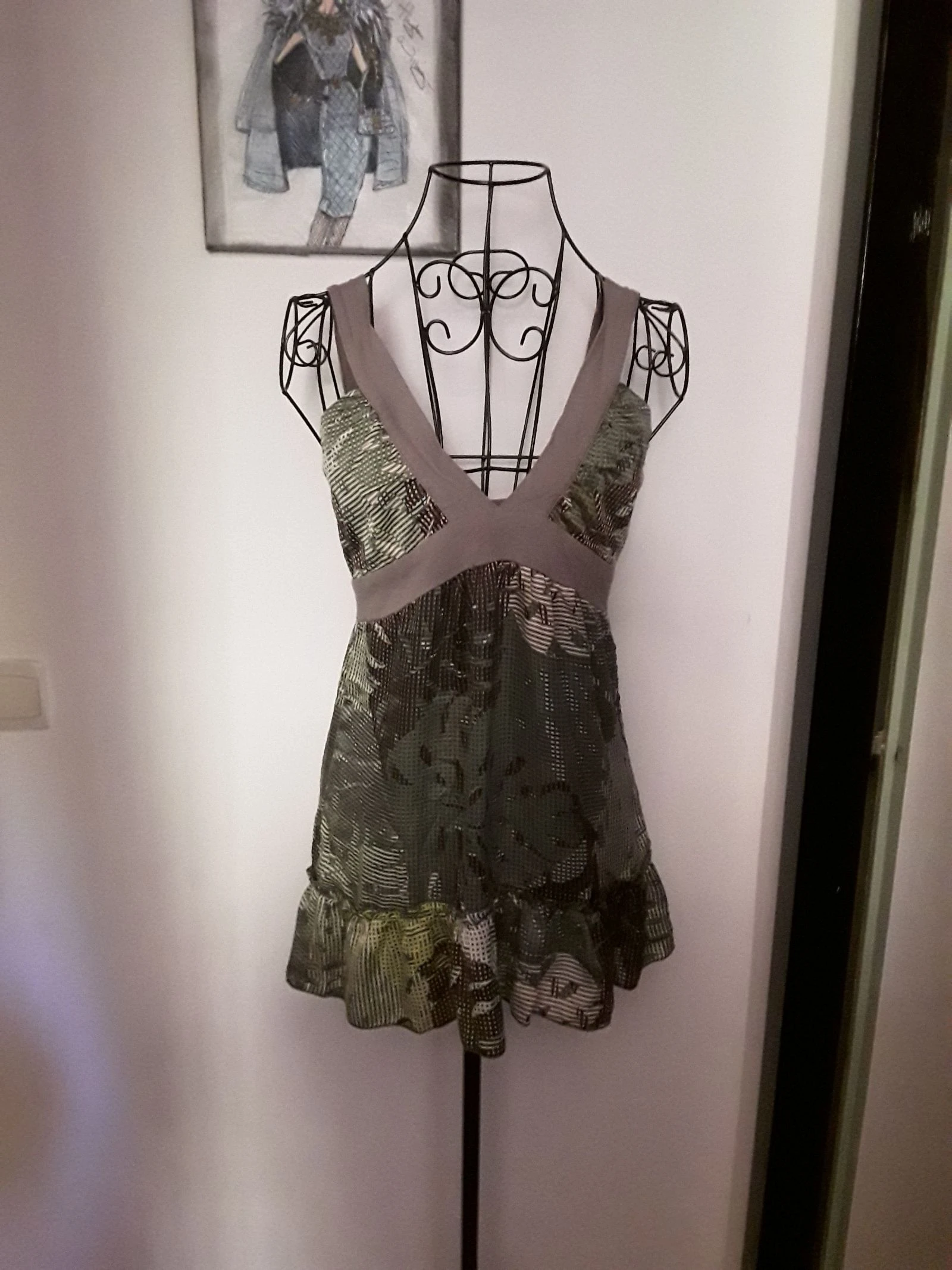Blouse sans manches  imprimé 